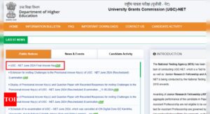 UGC NET final answer key 2024 released at ugc.nta.ac.in: Check direct link here