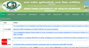 Punjab NEET UG Counselling 2024: Round 3 provisional merit list out, steps to check