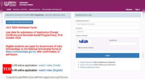 IGNOU Admission: IGNOU Extends Deadline for July 2024 ODL Admissions to Oct 31: Apply Here |