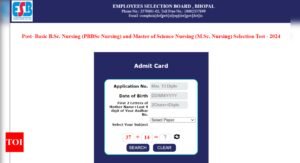 MPESB Nursing Selection Test 2024: Admit cards released at esb.mp.gov.in, direct link to download here