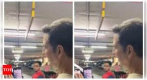 Akshay Kumar impressed by paps high-tech camera set at Mumbai airport- Watch