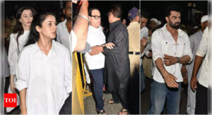 Baba Siddique funeral: After Salman Khan, Shehnaaz Gill, Giorgia Andriani, Zareen Khan, Urvashi Rautela among other celebs pay their last respects | Hindi Movie News