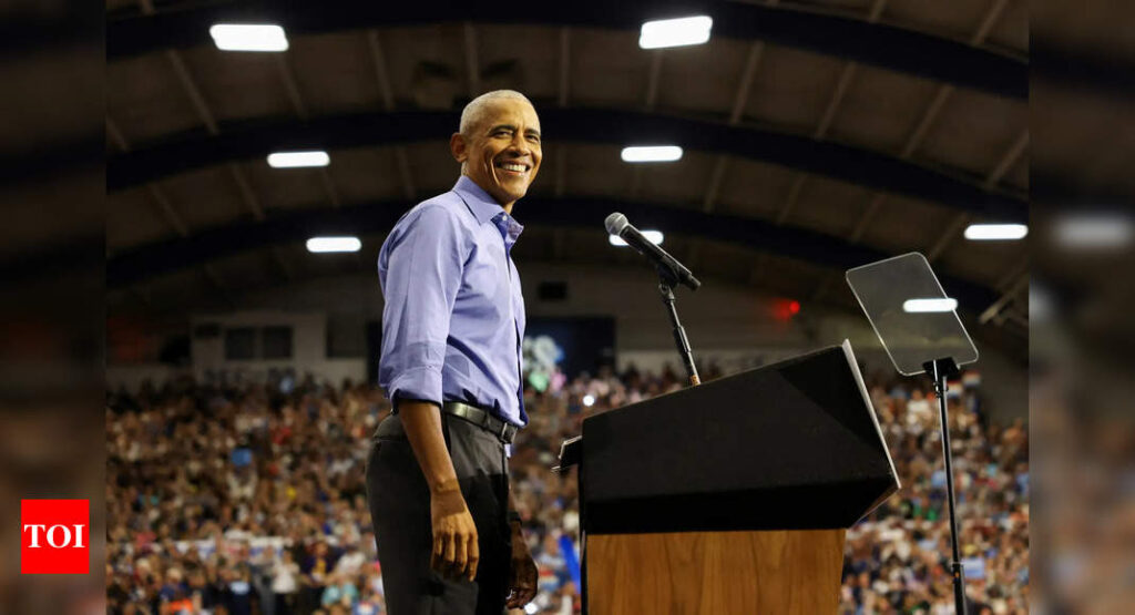 Barack Obama: 'Do you think Trump ever changed a tire?': Obama at Nevada rally