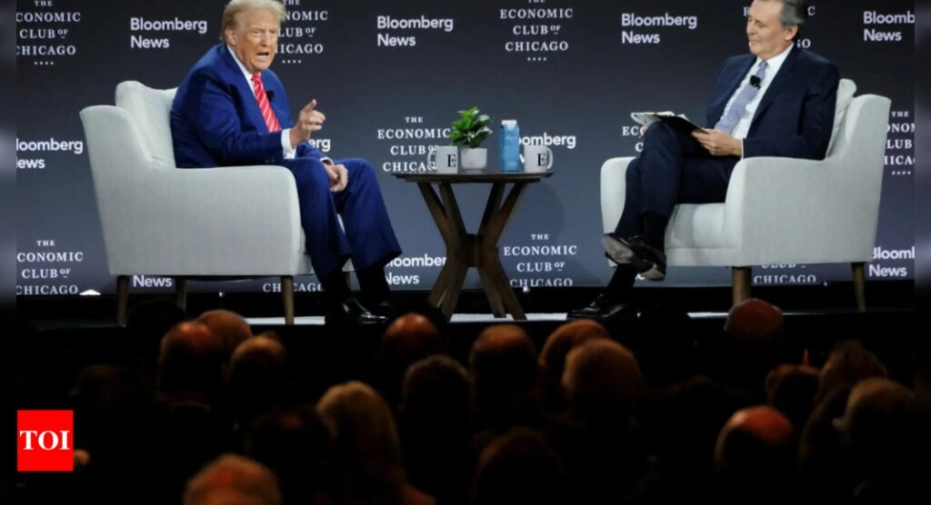 Doandl Trump: Donald Trump clashes with Bloomberg editor over tariff: 'Must be hard for you...'