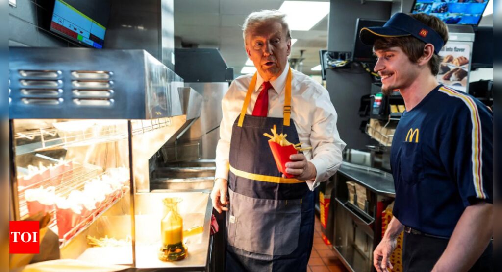 Donald Trump McDonald Viral Video: Hilarious AI-generated video of Donald Trump at McDonald's goes viral ahead of election | World News