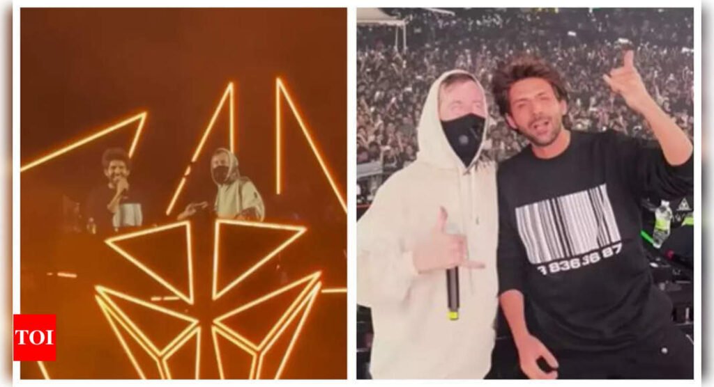 Kartik Aaryan treats fans with his surprise appearance at Alan Walker's show in Mumbai; grooves to 'Bhool Bhulaiyaa 3' title track - WATCH video |