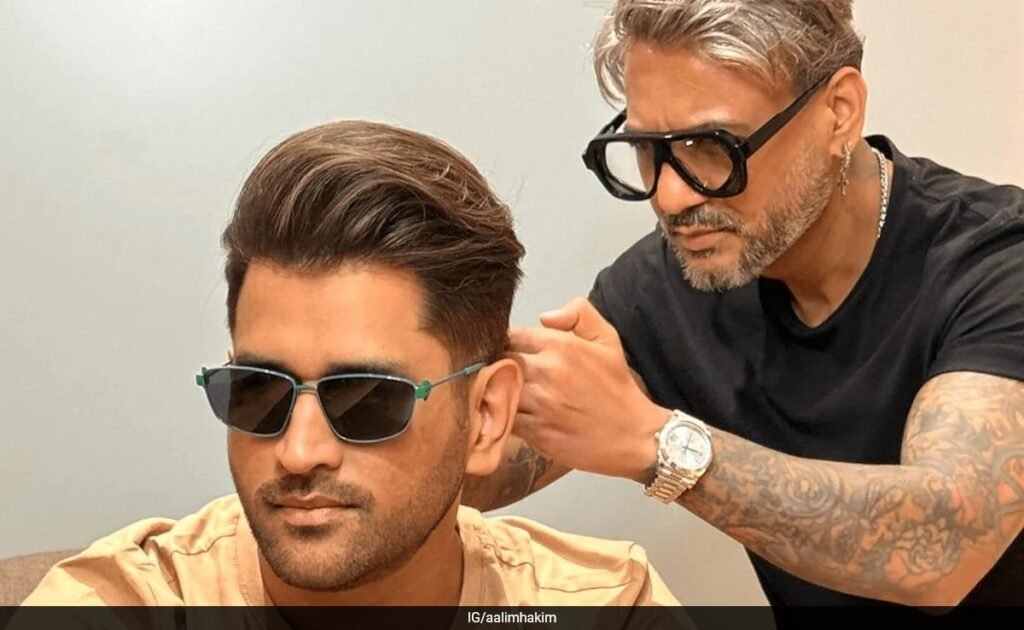 MS Dhoni Flaunts His New Hairstyle. CSK Icon's Never Seen Before Avatar Viral