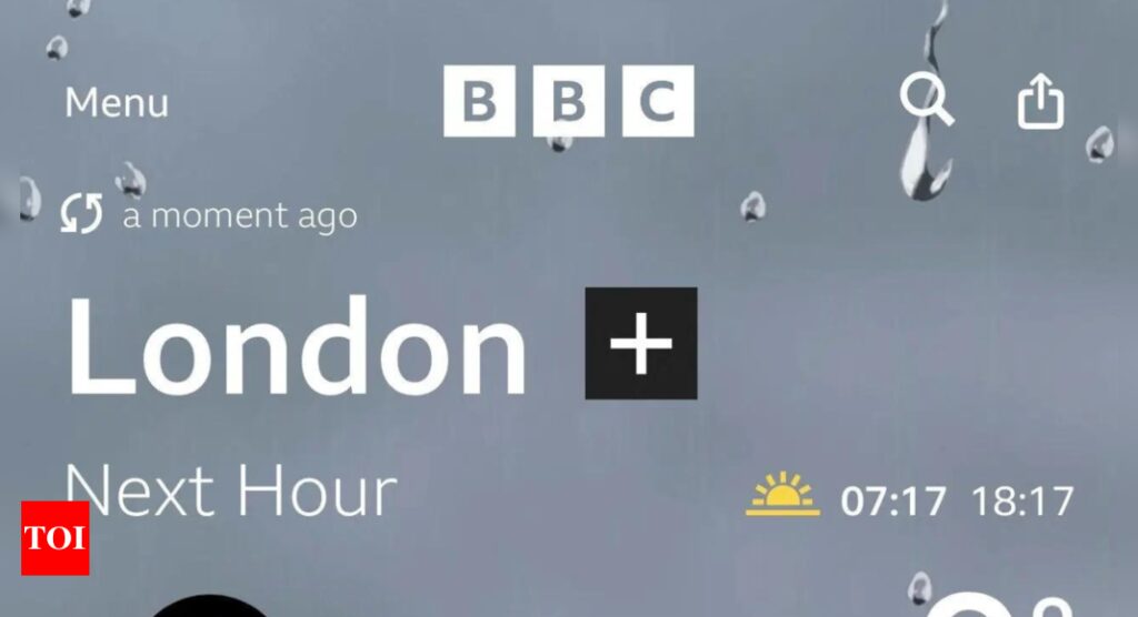 'Oops' moment for BBC: Apology issued after weather app gaffe shows 'hurricane winds' in London