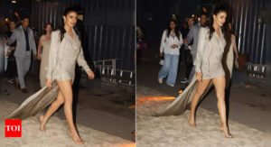 Priyanka Chopra makes heads turn at an event in a stylish gray mini-dress