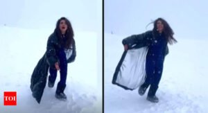 Priyanka Chopra swirls in the snow in Switzerland; says 'Making my Bollywood dreams come true' - See post |