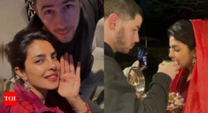 Priyanka Chopra's 'karwa chauth' celebration PICS with Nick Jonas remind the internet of 'Dilwale Dulhani Le Jayenge', netizens say 'jiju for the win' - See inside | Hindi Movie News