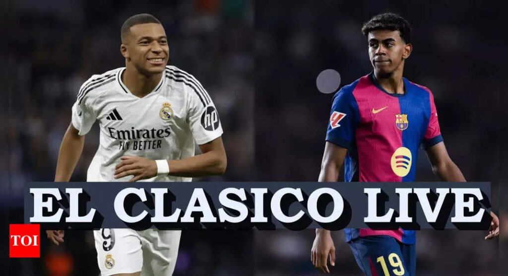 Real Madrid vs FC Barcelona Live Updates: Lineups announced for El Clasico