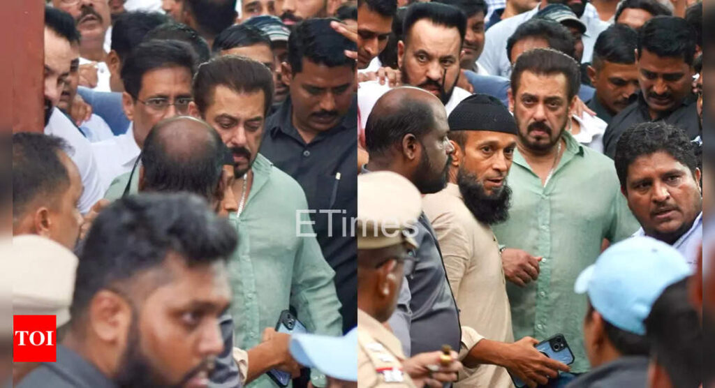 Salman Khan leaves with teary eyes after paying respects to Baba Siddique |