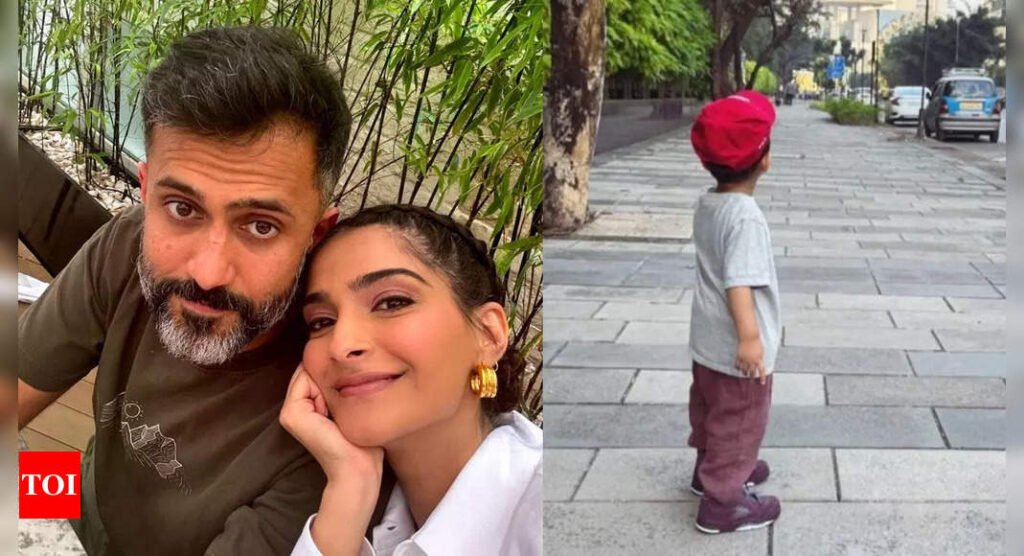 Sonam Kapoor shares an adorable moment as husband Anand Ahuja turns stylist for son Vayu | Hindi Movie News