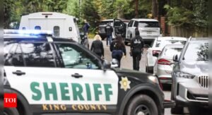 Teen taken into custody after five family members shot dead in Washington home