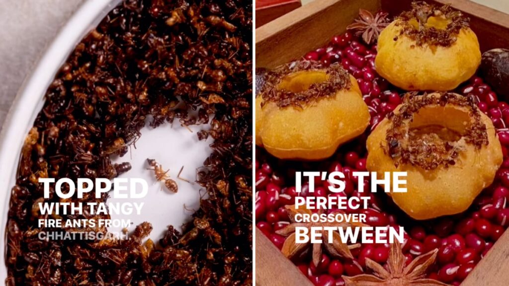 This Mumbai Restaurant Is Making Waves With Its Fusion Pani Puri Topped With Fire Ants