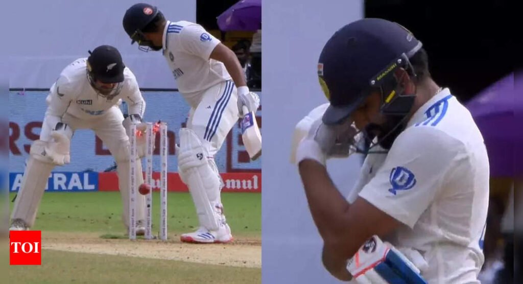 Unlucky! Rohit Sharma left in disbelief after his dismissal. Watch | Cricket News