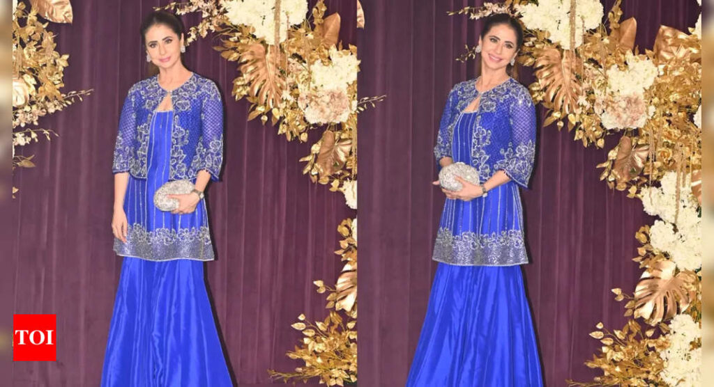 Urmila Matondkar spotted without sindoor and mangalsutra at Manish Malhotra's Diwali party following her divorce from Mohsin Akhtar Mir