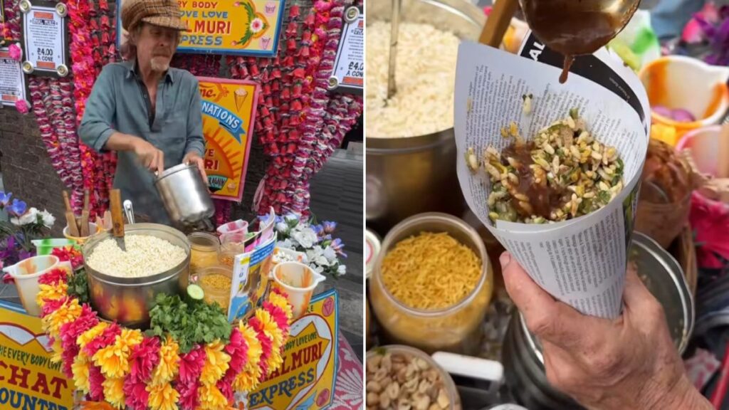 Viral Video Shows British Vendor Selling Kolkata-Style Jhalmuri In London