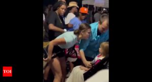 Watch: Harris supporter yells into a young girl's face