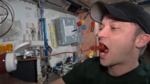 Watch: US Astronauts Bizarre Ketchup-Eating Trick In Space Has The Internet Talking