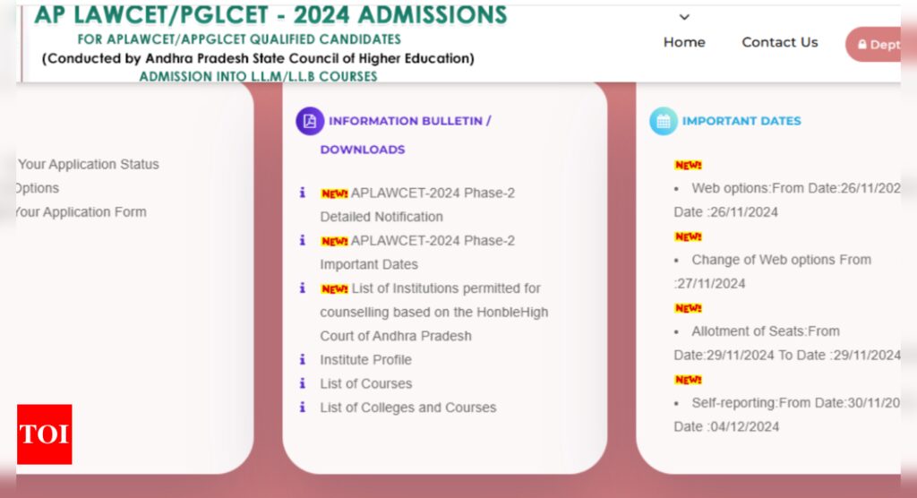 AP LAWCET 2024 Counselling phase 2 schedule revised, check important dates here