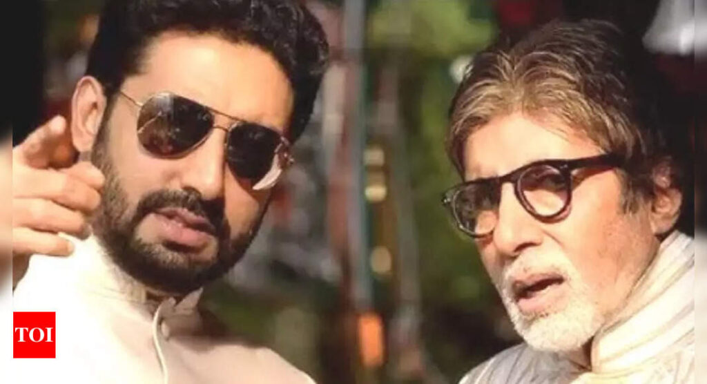 Abhishek Bachchan teases Amitabh Bachchan over driving skills: ‘He taunts more than he drives’