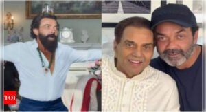 Before Bobby Deol did his iconic Jamal Kudu step, Dharmendra had already perfected it decades ago - Watch |