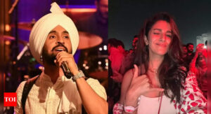 Diljit Dosanjh has the CUTEST reaction to Nimrat Kaur vibing at his concert in Pune: 'Tusi Aeye c?' | Hindi Movie News