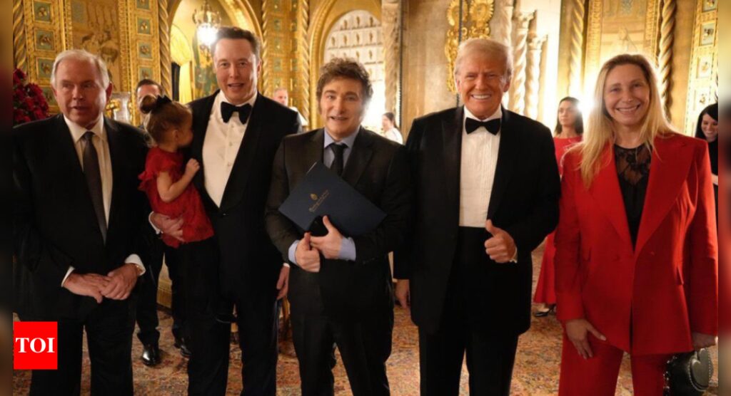 Elon Musk Azure: After son, Elon Musk now carries daughter Azure at Mar-A-Lago; Trump says, 'I can't get him out of here'