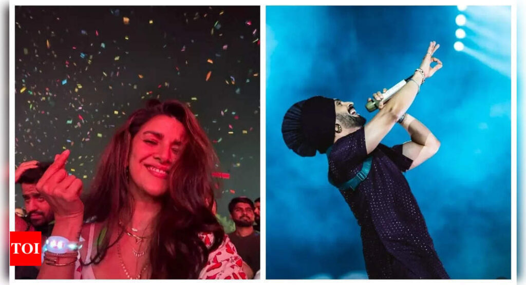 Nimrat Kaur enjoys Diljit Dosanjh’s electrifying concert in Pune, shares memorable moments of joy |