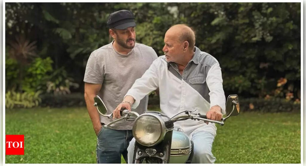 Salman Khan shares his nostalgia with his father Salim Khan says, "Dad's 1st bike" |