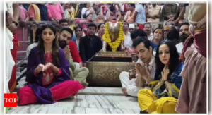 Shilpa Shetty and Raj Kundra visit Mahakaleshwar Temple: A spiritual journey in Ujjain |