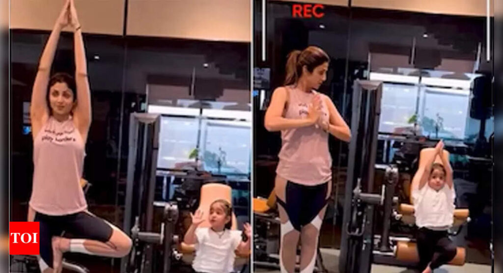 Shilpa Shetty enjoys ‘mommy-daughter yoga time’ with Samisha to burn off Diwali calories | Hindi Movie News