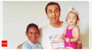 This UNSEEN photo of Raha in a pink swimsuit posing with daddy Ranbir Kapoor is the cutest thing you will see on the internet today! |