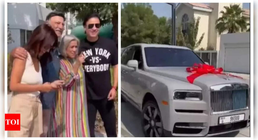 Vivek Oberoi buys a swanky new luxury car worth Rs 12.25 crore; celebrates with family - WATCH video |