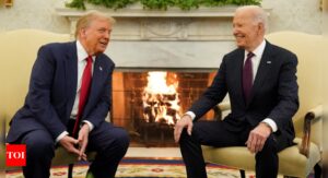 'Who else thinks Biden voted for Trump?': How social media reacted to president's joyful Oval Office meeting