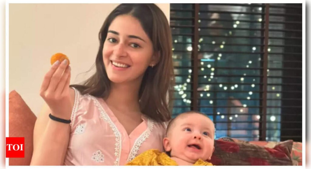 You just can't get enough of Ananya Panday posing with Alanna Panday's baby River as she wishes fans on Diwali - See photo |